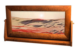 Alder Wood (Traditional) Moving Sand Art Pictures: Ocean Blue / Medium