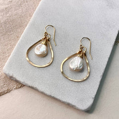 Pearl Mini Teardrop Earrings