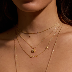 Summer - 16” Soul Renew Gold Lotus Necklace