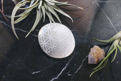 Etched Selenite Palmstone 