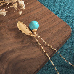Golden Feather Necklace