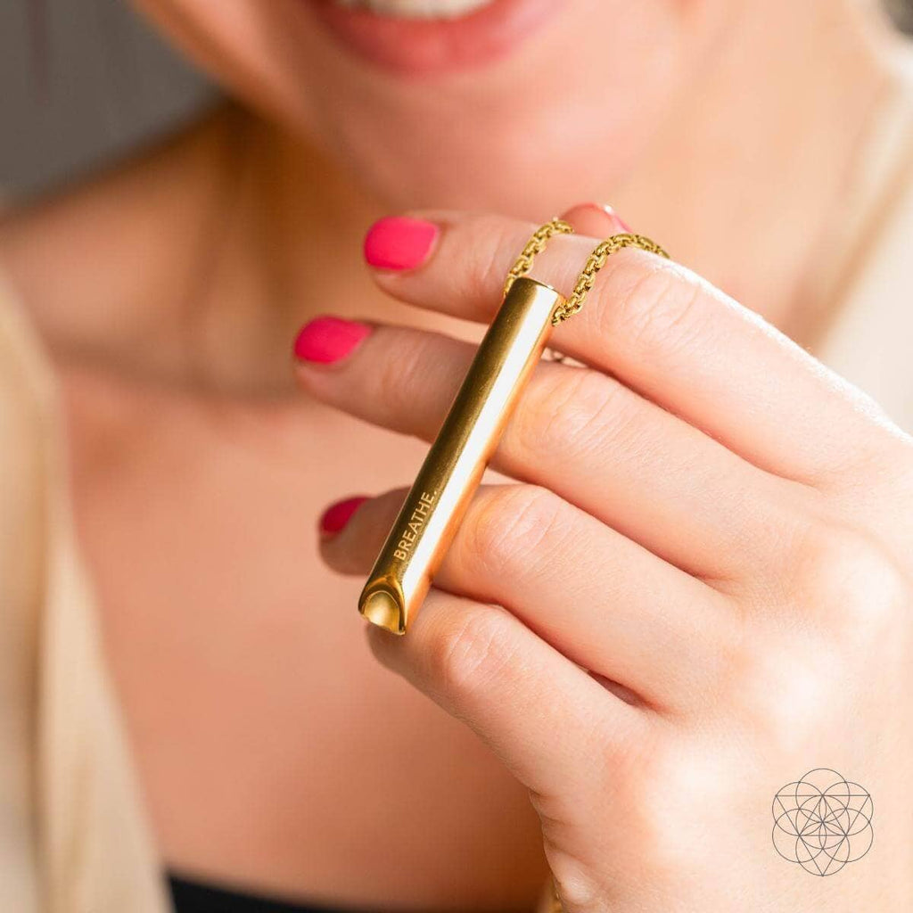 BREATHE. and Cycle Breaker - Mindfulness Breathing Necklaces: Silver CYCLE BREAKER