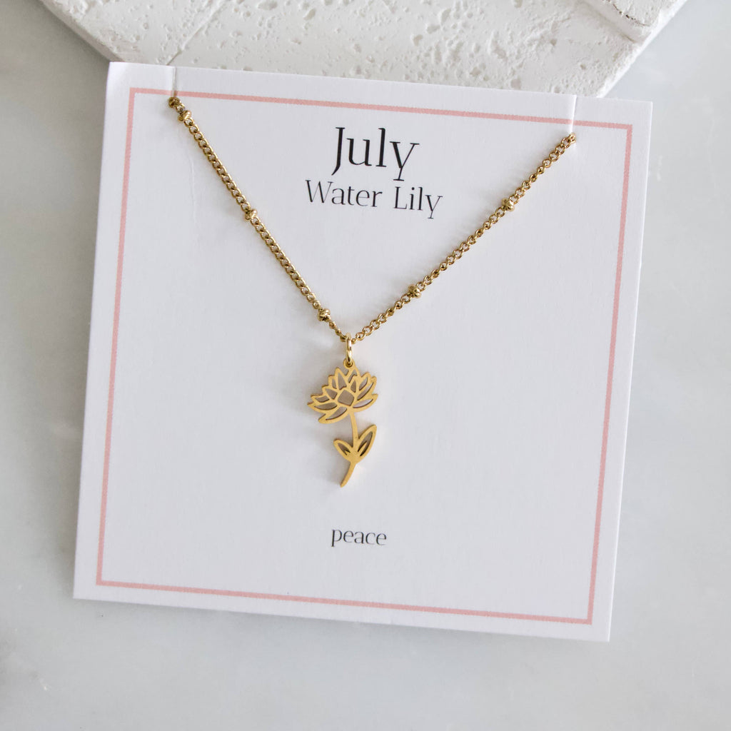Birth Flower Necklaces - Waterproof: May - Hawthorn