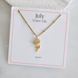 Birth Flower Necklaces - Waterproof: May - Hawthorn