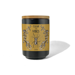 Clear the Vibes Garden Energy Clearing Candle in Lavender
