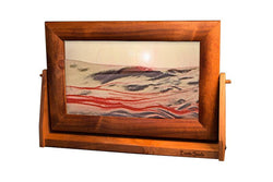 Alder Wood (Traditional) Moving Sand Art Pictures: Sunset Orange / Small