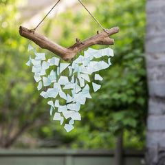 Raindrop Butterfly Mobiles - Aqua Recycled Bottles: Large 22