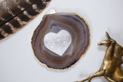 WAY Selenite Heart Crystal Mothers Day Valentine's Day Gifts: Regular (2.5-3