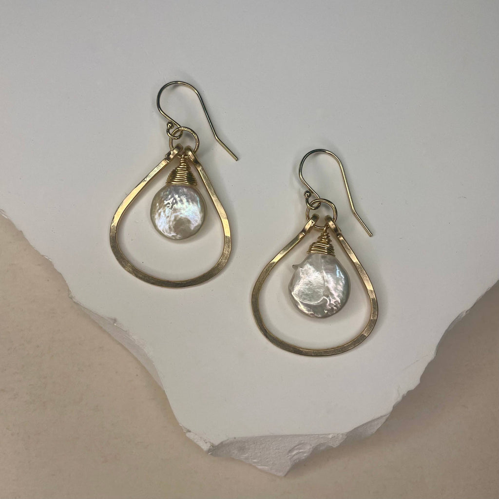 Pearl Mini Teardrop Earrings