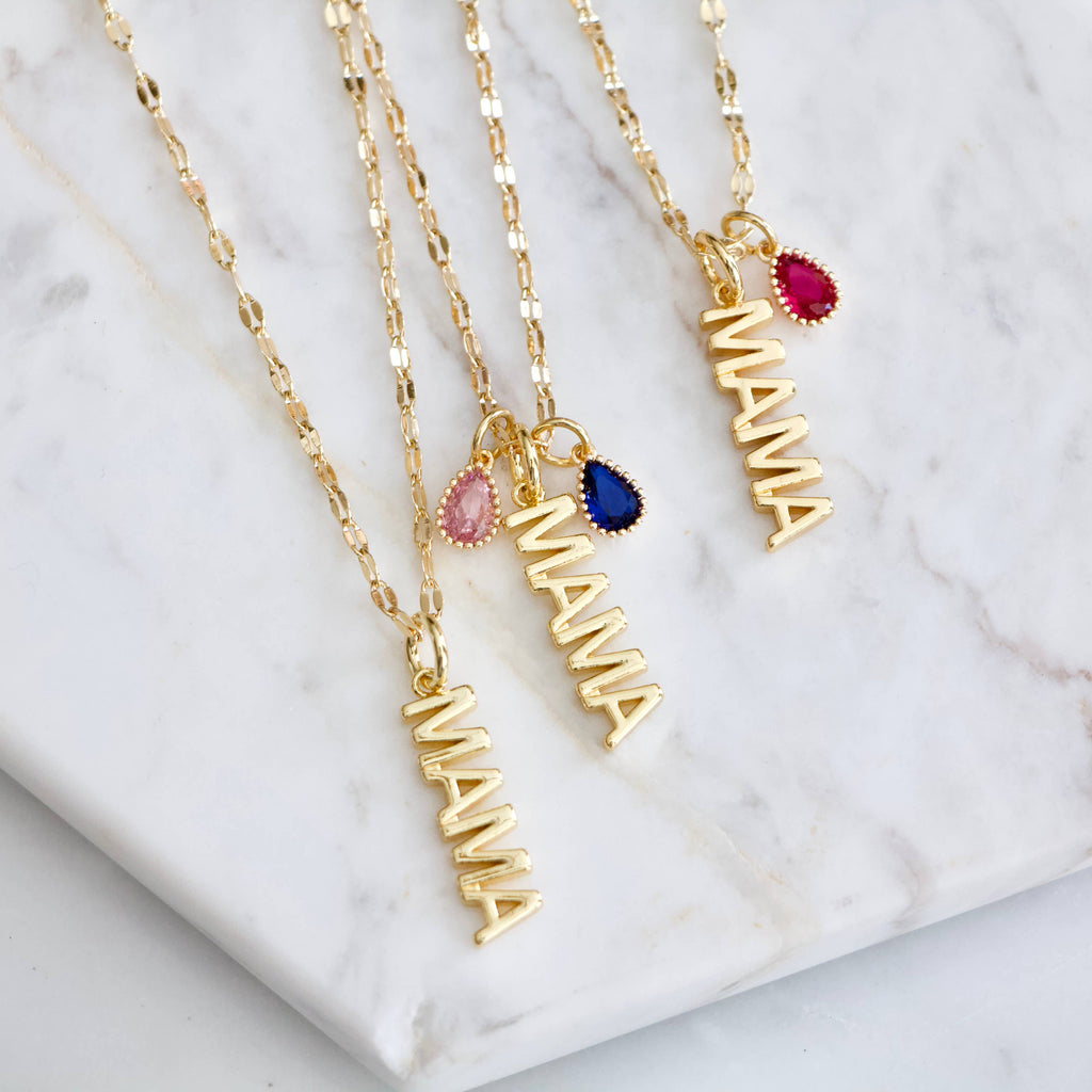 Birthstone Mama Necklace