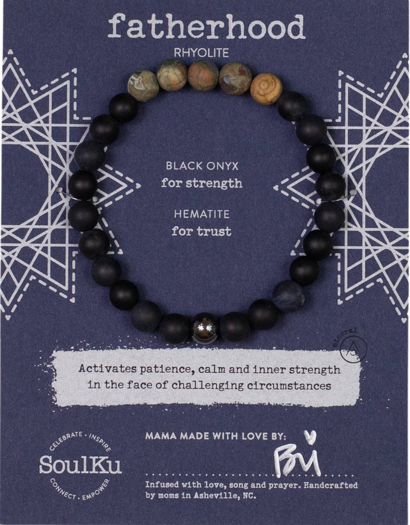 Rhyolite Men's Bracelet For Fatherhood