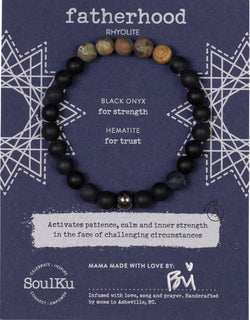 Rhyolite Men's Bracelet For Fatherhood