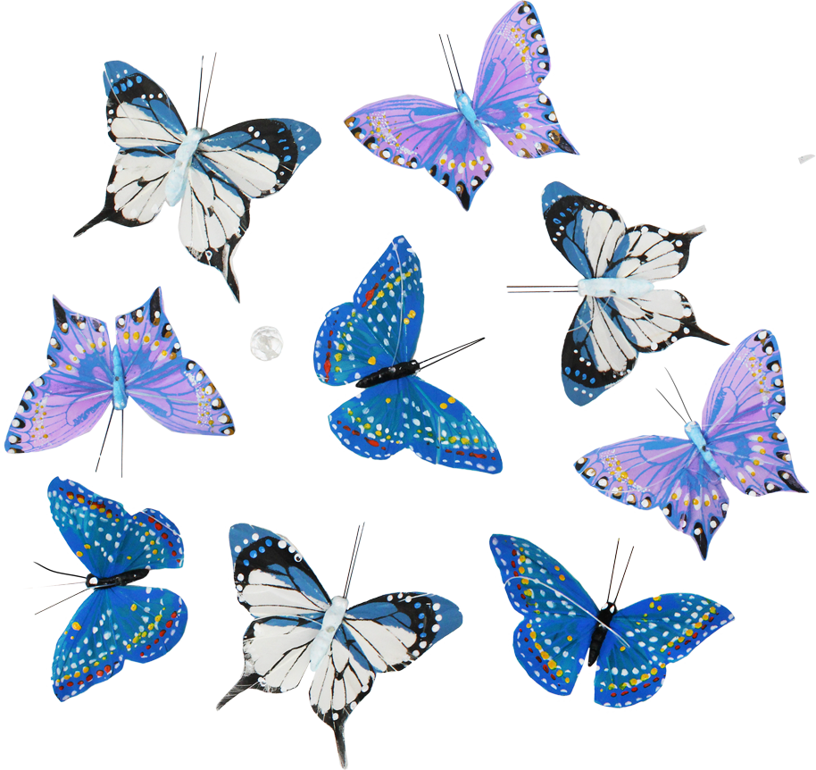 Blue Butterfly Garland - JL325