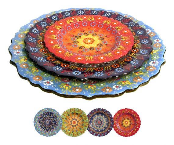 Dantel Design Ceramic Plate - 25 cm round