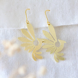 Brass Pheonix Earrings