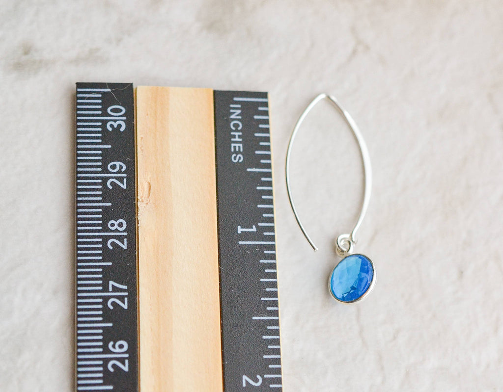 Silver Marquis Blue Topaz Quartz