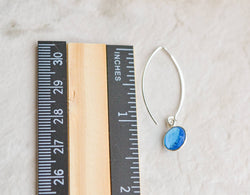 Silver Marquis Blue Topaz Quartz