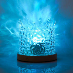 16 Color-changing Wave Ripple Projection Table Lamp: 1-Pack