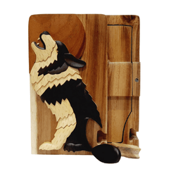 Howl at the Moon - Hand Carved Keepsake Gift Box