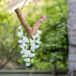 Raindrop Butterfly Mobiles - Aqua Recycled Bottles: Large 22