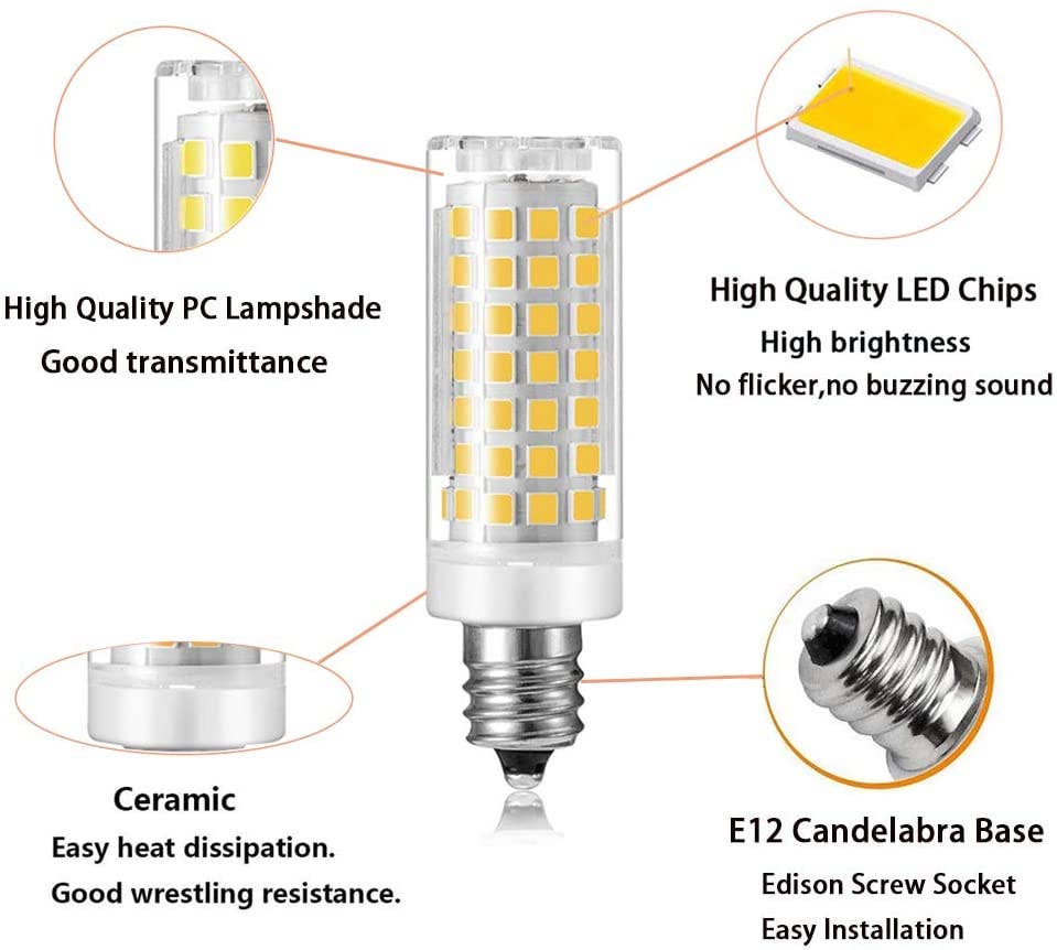 89901: LED - E12, 3W, 110 V, SOFT WHITE