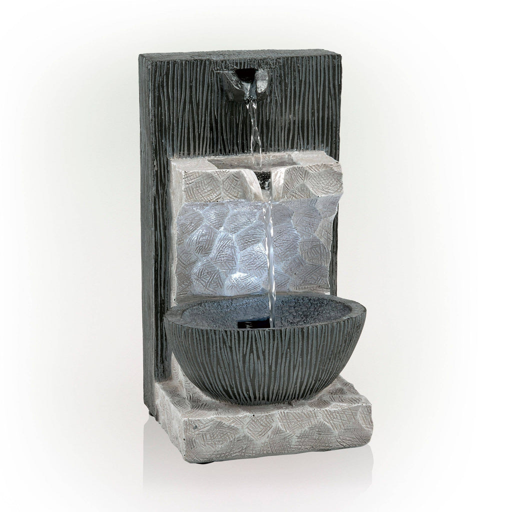 Alpine Corporation Modern Cascading Tabletop Fountain