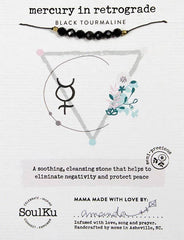 Black Tourmaline Mercury in Retrograde Necklace