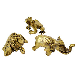 Brass Spirit Animal Mini Statues (Price per Unit): (1