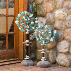 Glass Spiral Garden Stand: Large 40