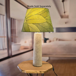 Chronicle Pillar Lamp Base Gray, Base Made of Recycled Paper