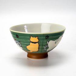 4 Piece Rice Bowl Gift Set Playful Neko Cats JP (1/12)