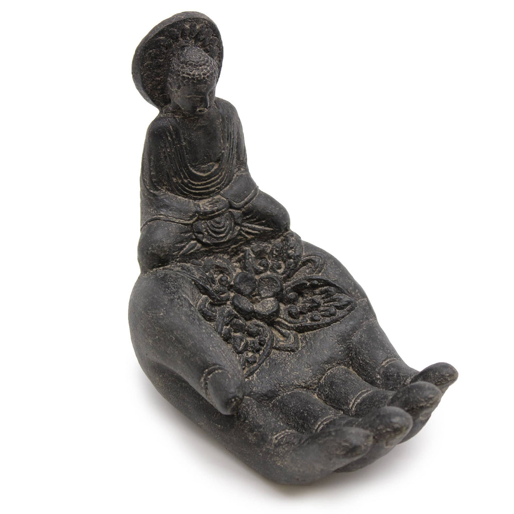 SCV-05 - Buddha & Hand Incense Burner (black)