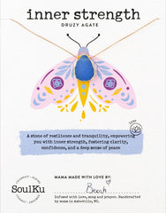 Blue Druzy Alchemy Necklace for Inner Strength