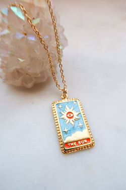 Rainbow Tarot Necklaces: Moon