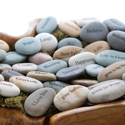 Miracle Stones - Mini Regular Stones with Words & Phrases: I (Heart) You