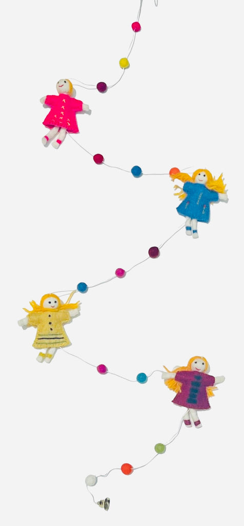 6 Felt garland, children