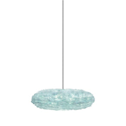 Eos Esther Medium Plug-In Pendant in Light Blue, Black cord