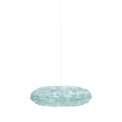 Eos Esther Medium Plug-In Pendant in Light Blue, White cord