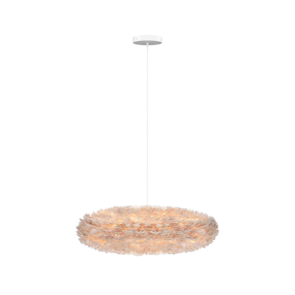 Eos Esther Medium Hardwired Pendant in Light Brown