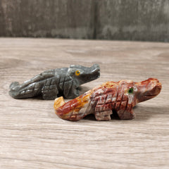 Soapstone Animals: Crocodile