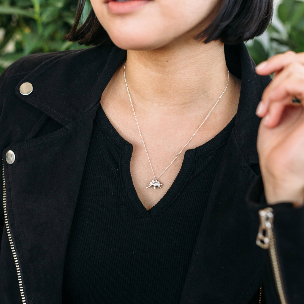 Dino Necklace: T-Rex / Gold