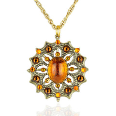 Anne's Vault Forever Amber Burst Pendant