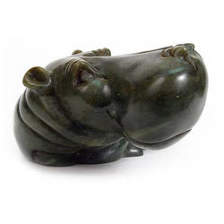 Stone Hippo: 6 inch