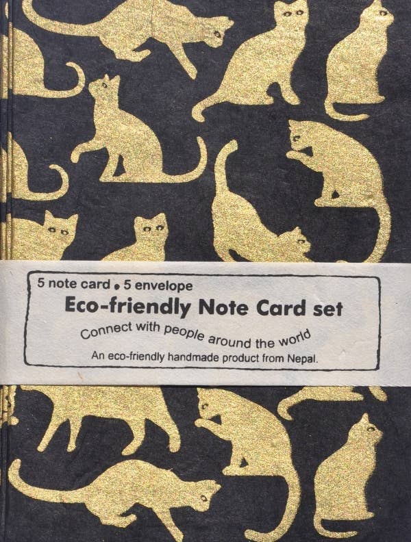 Stat A2 Cat, gold on black