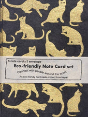 Stat A2 Cat, gold on black