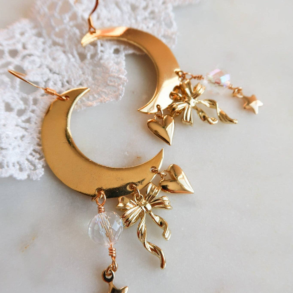 Curious Wanderer Moon Earrings