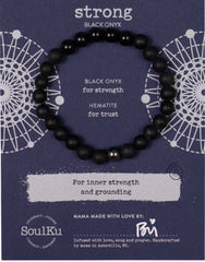 Black Onyx Men's Bracelet for Strong