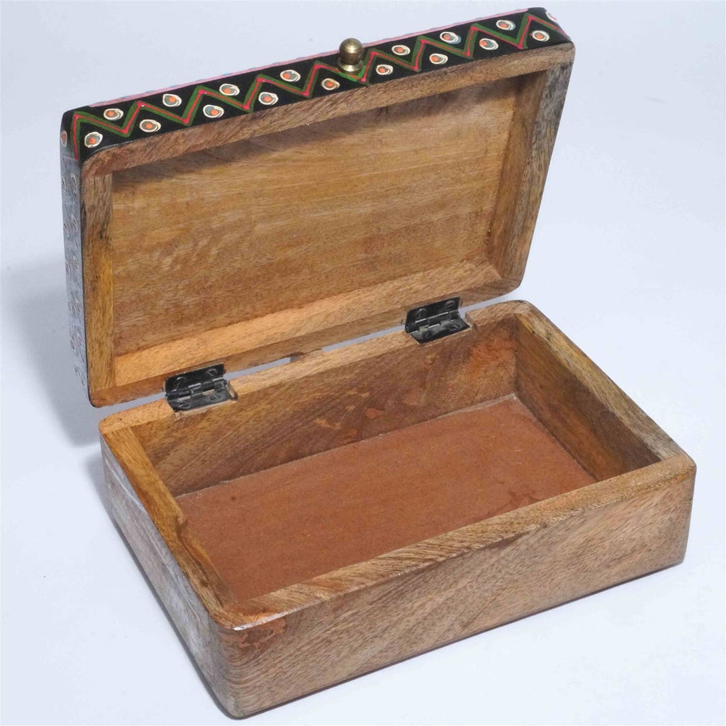 Painted Wood Box: Wood / 8