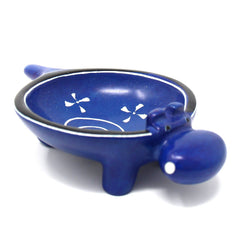 Soapstone Hippo Bowls: Dark Blue