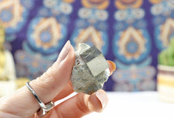 Pyrite Cube on Matrix | Natural Pyrite Crystal